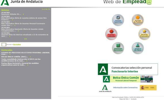 Web Empleado Público Andaluz