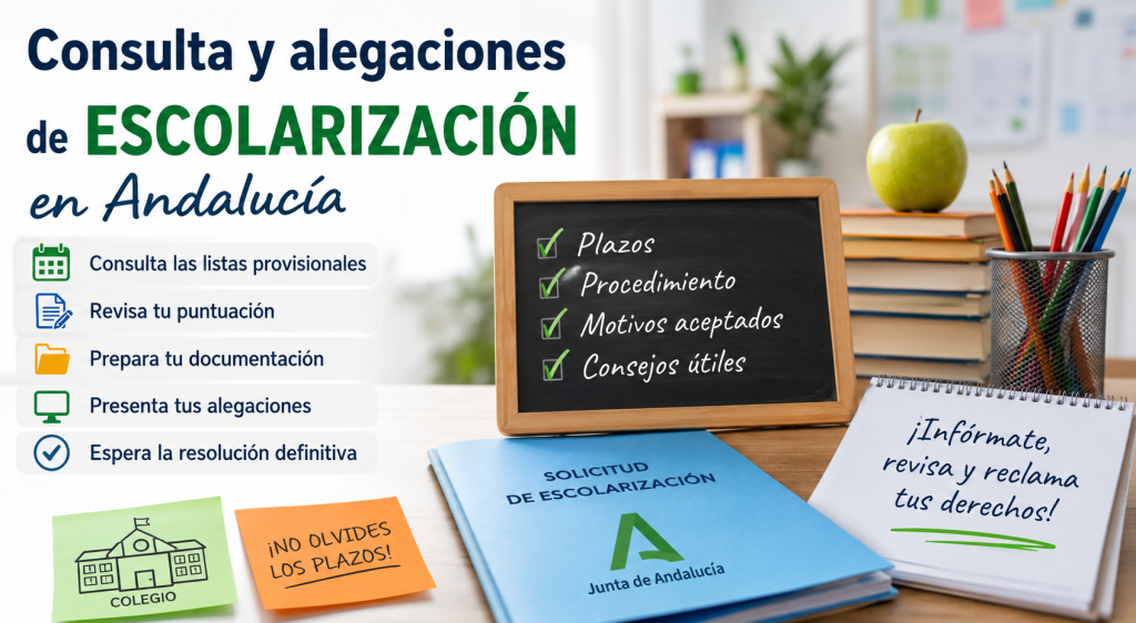 alegaciones a la escolarizacion en Andalucía