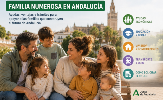 familia numerosa en Andalucía